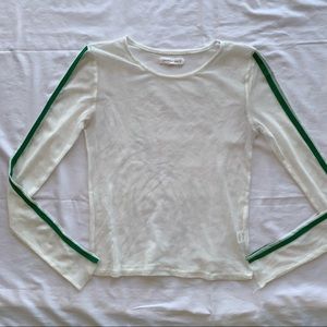 Honey Punch Mesh Long Sleeve Shirt CA